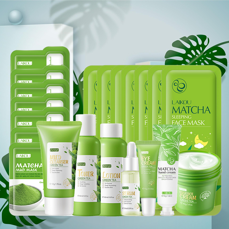 Korean Lifestyle Products - Groene Thee Huidverzorgingsset Koreaanse Cosmetica Hydraterende