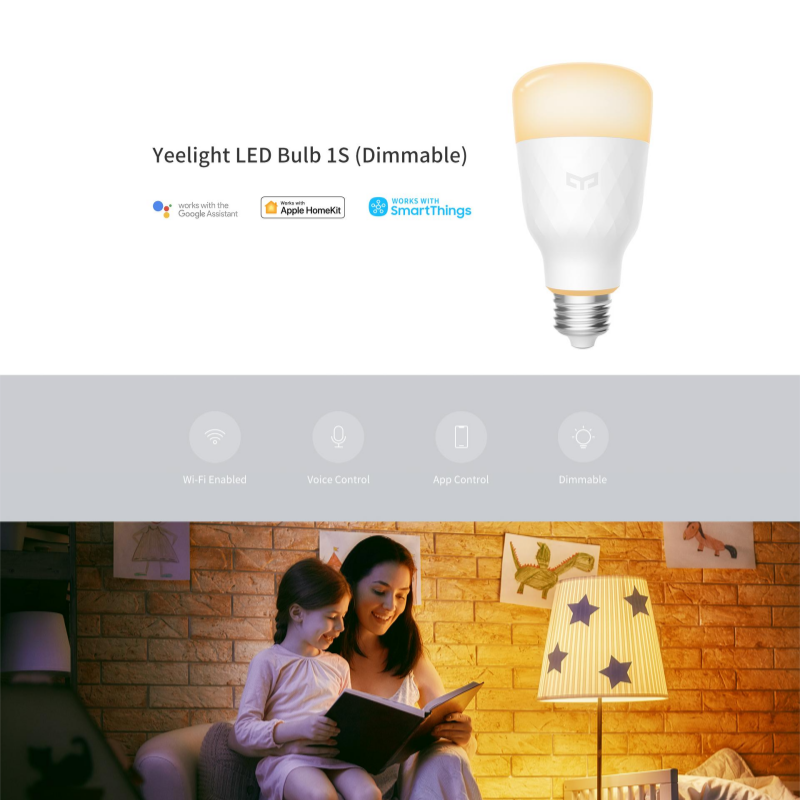 Yeelight LED-lamp 1S E26/E27,  - Yeelight Light Smart Bulb recensie en prijs